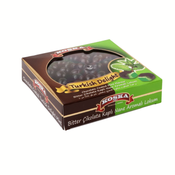 Koska Delicias Turcas - Sabor Menta Recubierta en Chocolate 220 Gr