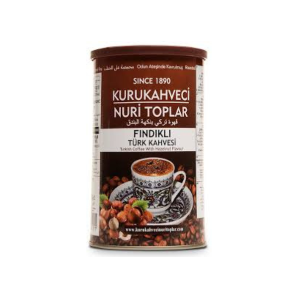 Café Turco Con Avellanas Kurukahveci Nuri Toplar 250 GR